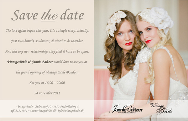 vintage bride invitation